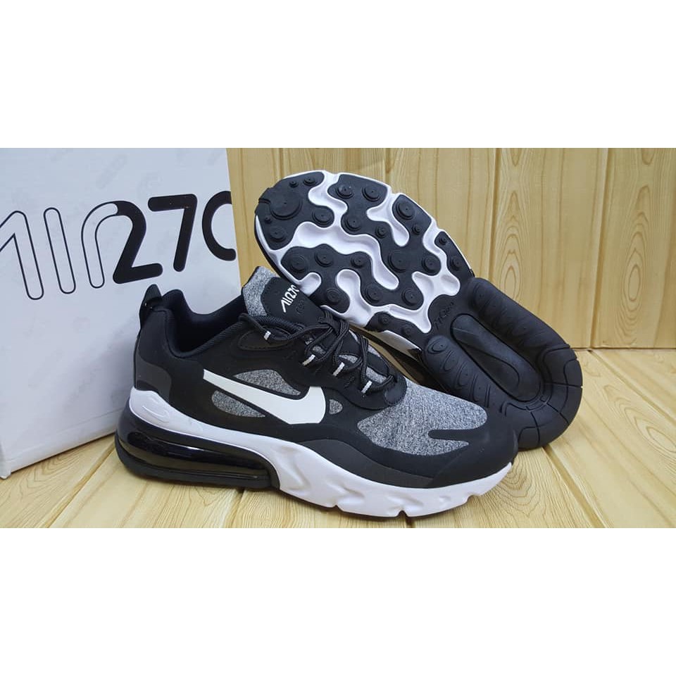 nike 270 react black grey