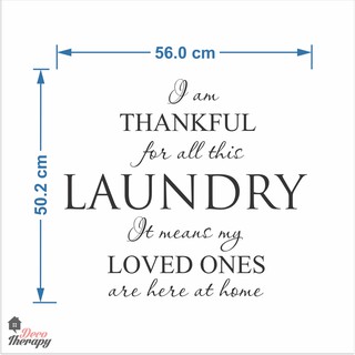 Thankful For Laundry Wall Sticker #2