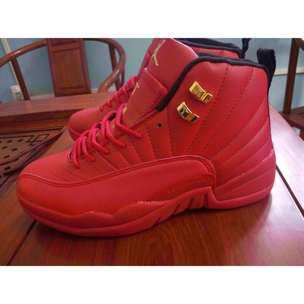 jordan 12 red and gold