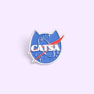 50 Styles Cat Club Enamel Pin Cat Planet Moon Cafe Paw Badge Custom Kitten Brooch Lapel Pin Jeans Shirt Bag Cute Animal Jewelry Gift #5