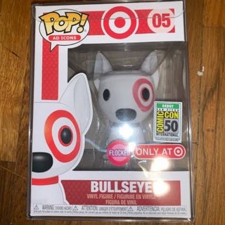 bullseye flocked funko pop
