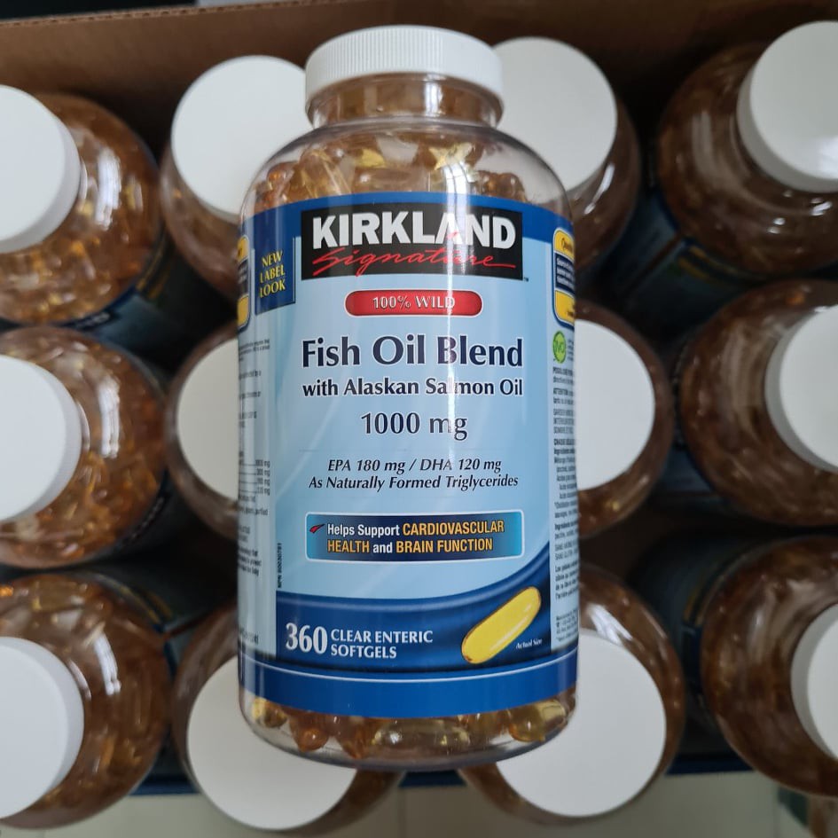 Kirkland Fish w/ Alaskan Salmon Oil 1000mg 360 pcs Shopee Philippines