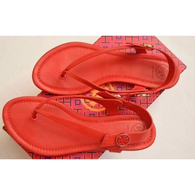 red tory burch sandals