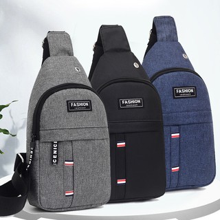 Yvon Canvas Crossbody bag for men with earphone hole #7013