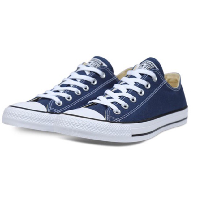 COD Converse Navy Blue all star low cut shoes for men and women | Shopee  Philippines