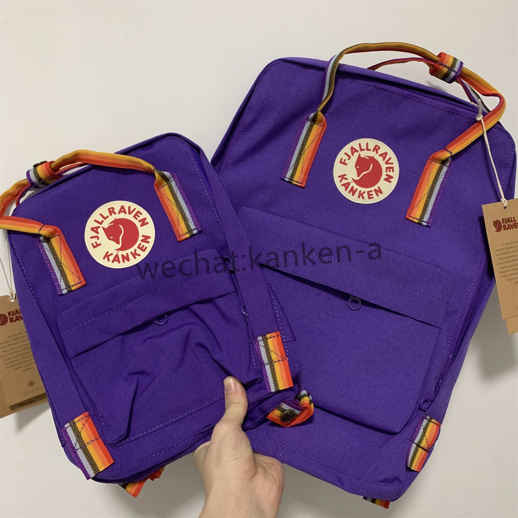 fjallraven kanken rainbow straps