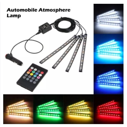 PH Automobile Atmosphere Lamp L12 Car Interior Atmosphere Lights 12SMD ...