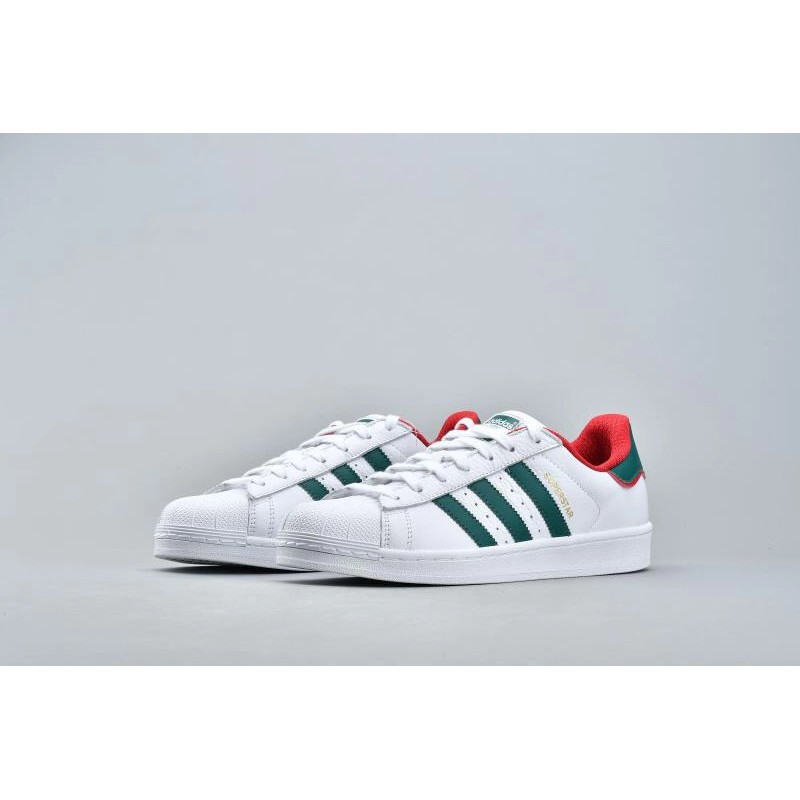 adidas superstar green red