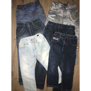 preloved unisex kids 4 to 7yrs old maong denim skinny straight cut jeans pants kids baby bottoms