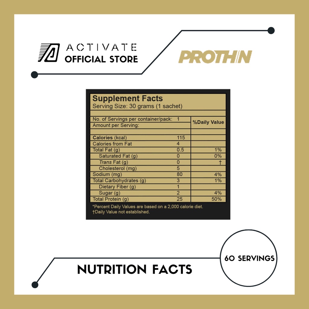 Prothin Whey Ripped 60 Servings- 25g of protein and 115 calories per serving