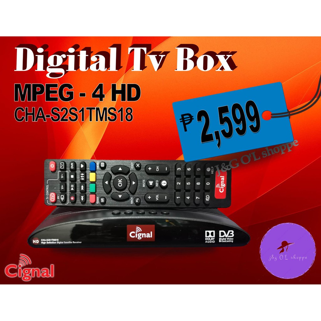 CIGNAL HD PREPAID BOX ONLY Shopee Philippines