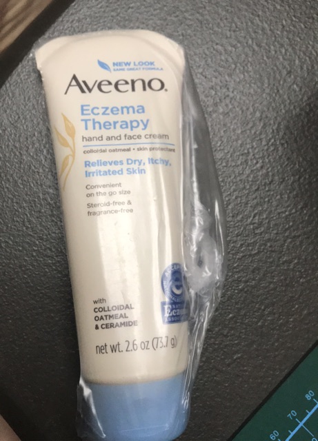 aveeno eczema therapy hand and face cream