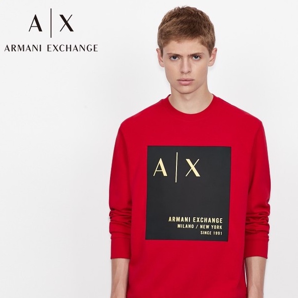 Armani Exchange Armani Ax Men's New Clothes Trendy Printed Sweater Men's  Pullover | Shopee Philippines