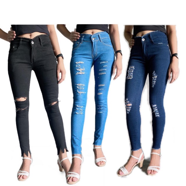 3 colors jeans denim maong jeans skinny pants stretchy fashion for ...