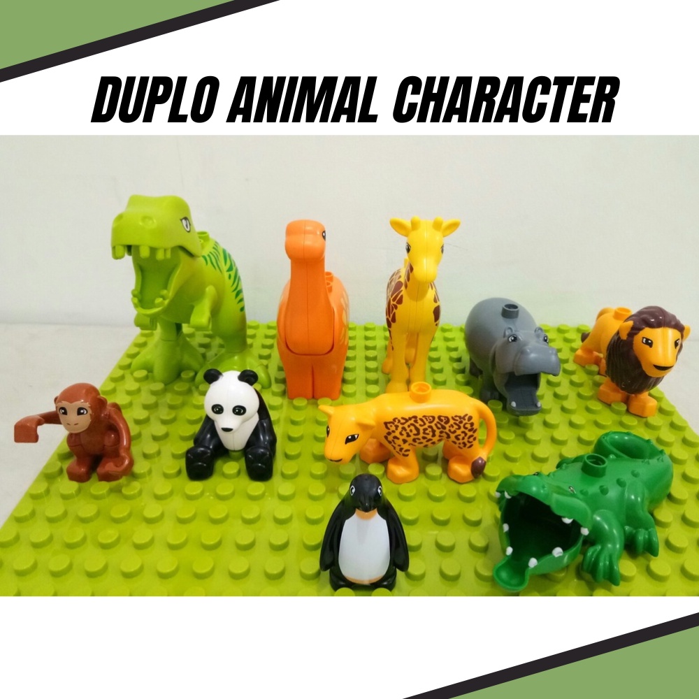 FG Duplo Character DIY Figures Animals Plastic Character Toys Kids