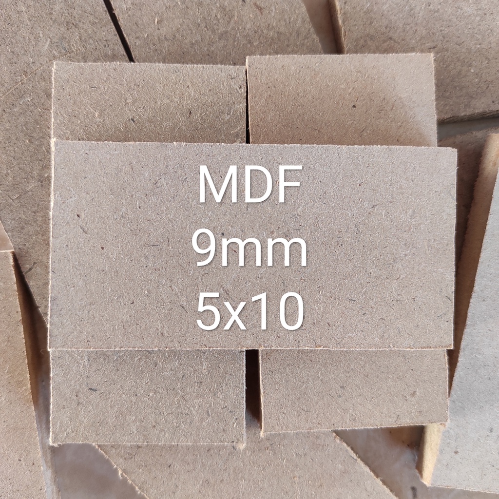 Mdf Wood Board Size 5x10 cm Thickness 9mm Shopee Philippines