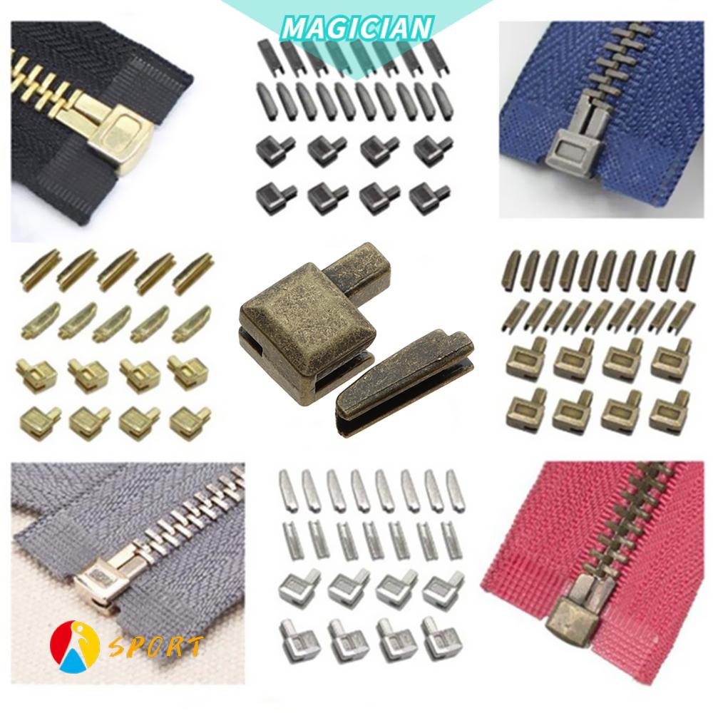MAGIC 10 Sets 5 Colors Repair Zipper Stopper Metal Open End DIY Sewing Zippers Accessories