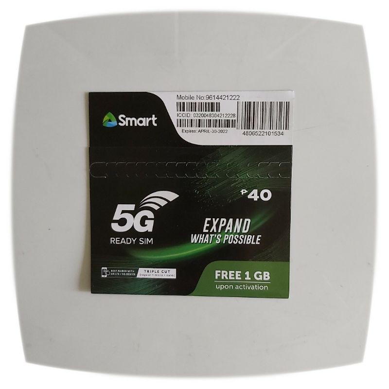 Smart Prepaid 5g Ready sim card Shopee Philippines