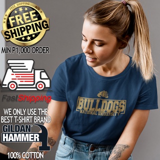 National University Bulldogs Bullpups NU Lady College T-Shirt Shirt TShirt Tee 100% Cotton Gildan #1