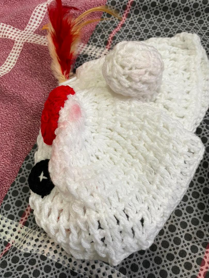 Baby Newborn Chicken Beanie Butt Cover Egg Knitted Crochet Photo Props 