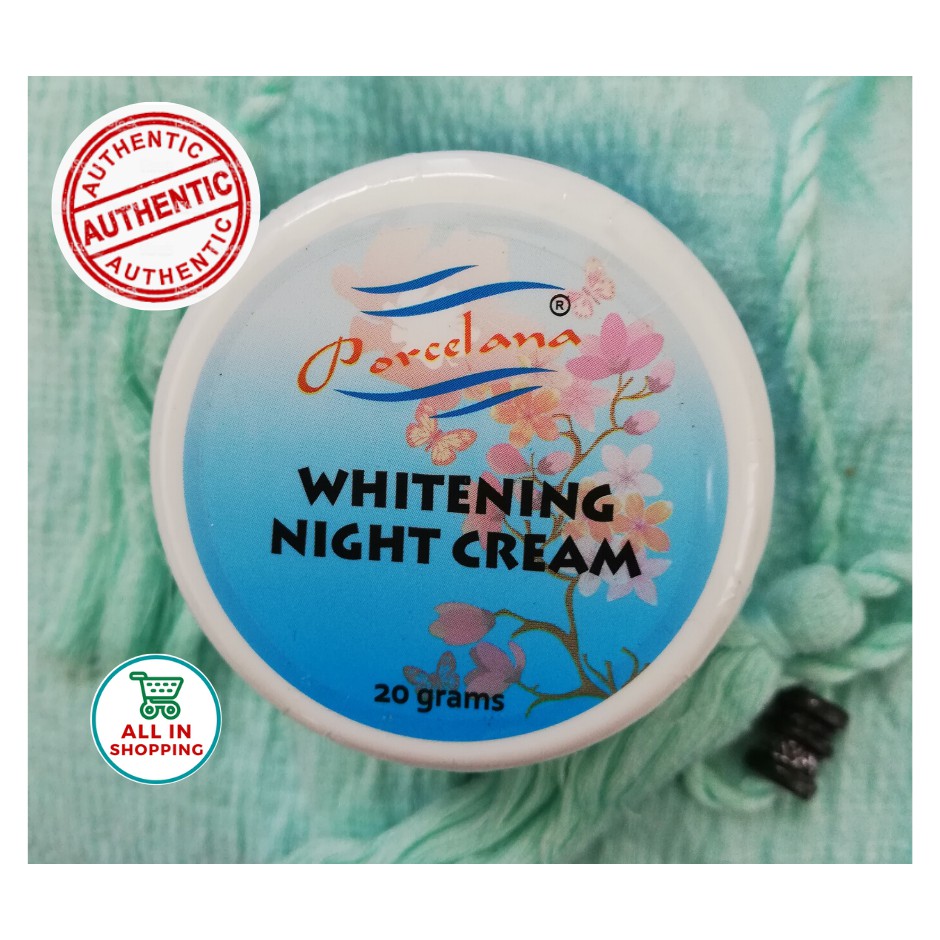 porcelana whitening night cream