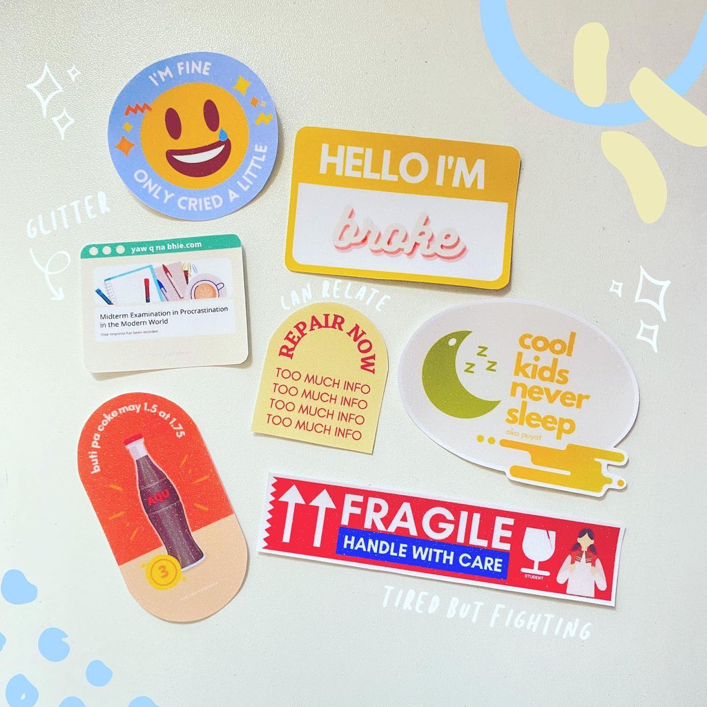 Can Relate Sticker Set Shopee Philippines