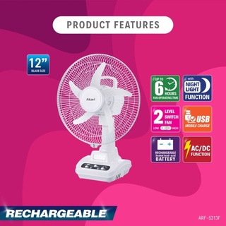 akari oscillating fan