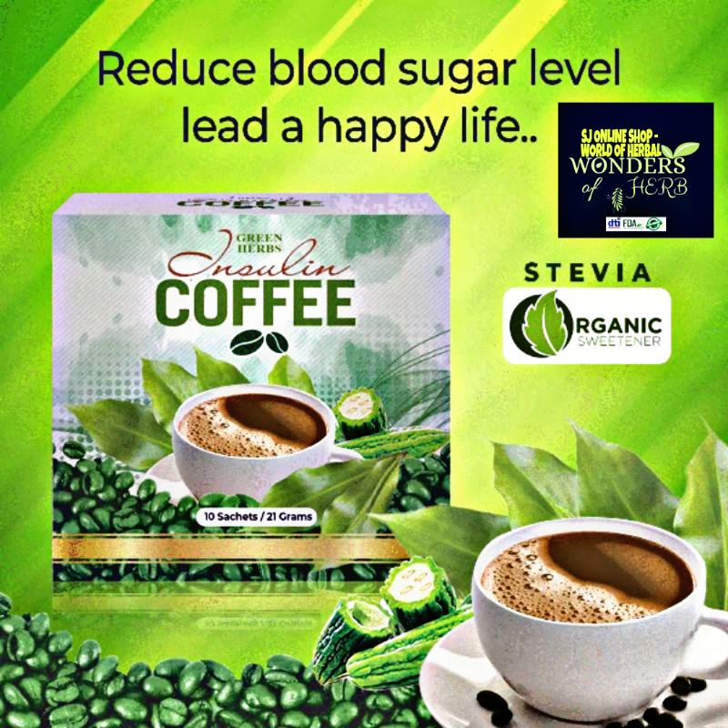 AUTHENTIC GREEN HERBS INSULIN COFFEE 10 SACHETS 21G Shopee Philippines