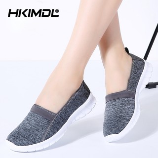 HKIMDL Women Sneakers Shoes Breathable Mesh Shoes Ballet Flats Ladies Slip On Flats Loafers Shoes