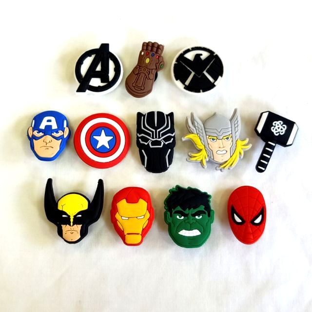 Shoe Charms jibbitz Spiderman Avengers 