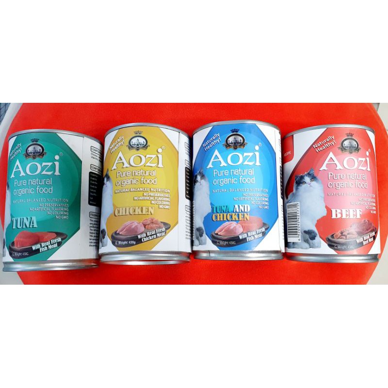 Aozi Pure Natural Organic food Natural Balanced Nutrition 430g in different flavors