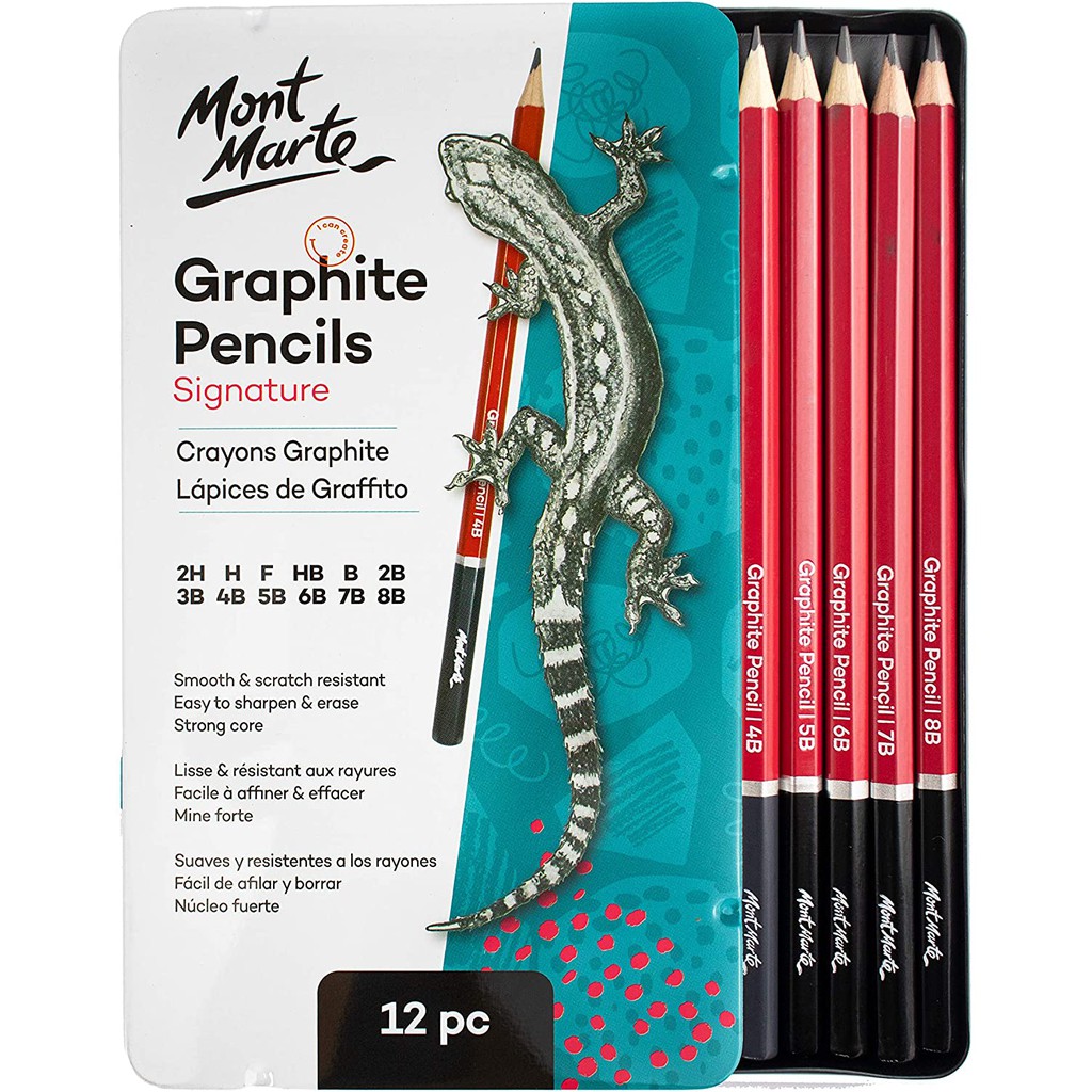 Mont Marte [MPN0114 ] Graphite Pencils 12pce Shopee Philippines