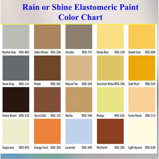 Rain Or Shine Elastomeric Waterproofing Paint Pail 16 Liters Chart   895cb4ce4ab00d2367ab0c619bdeec6e Tn