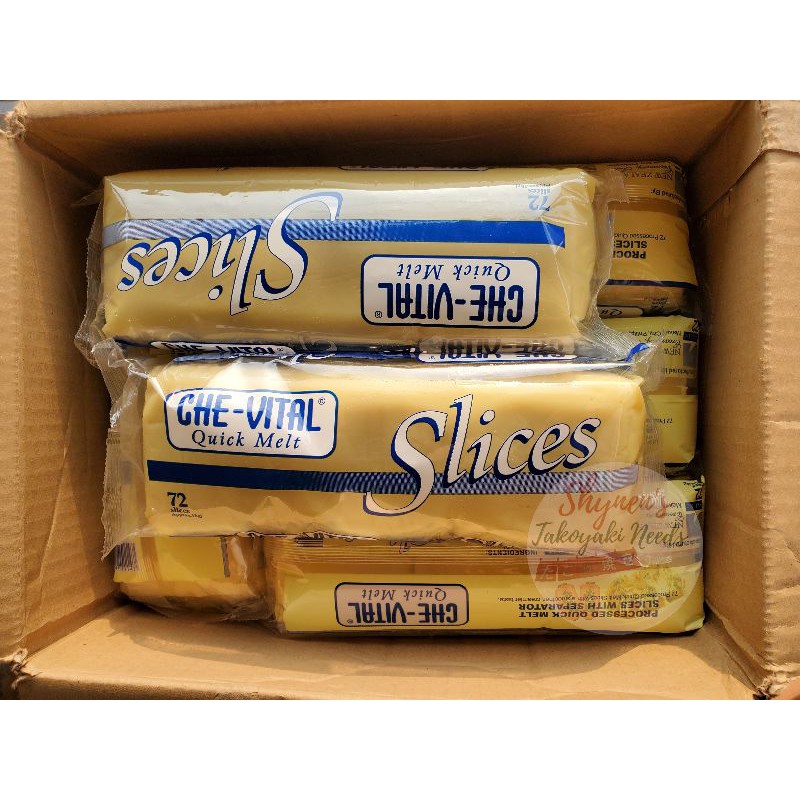 Quickmelt cheese 72 slices che vital 1kilo Shopee Philippines