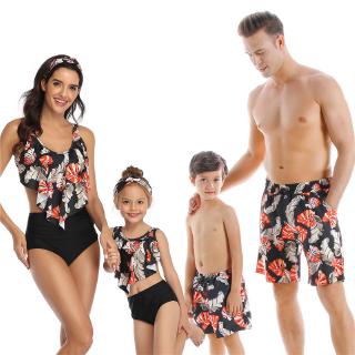 mom and son matching bathing suits