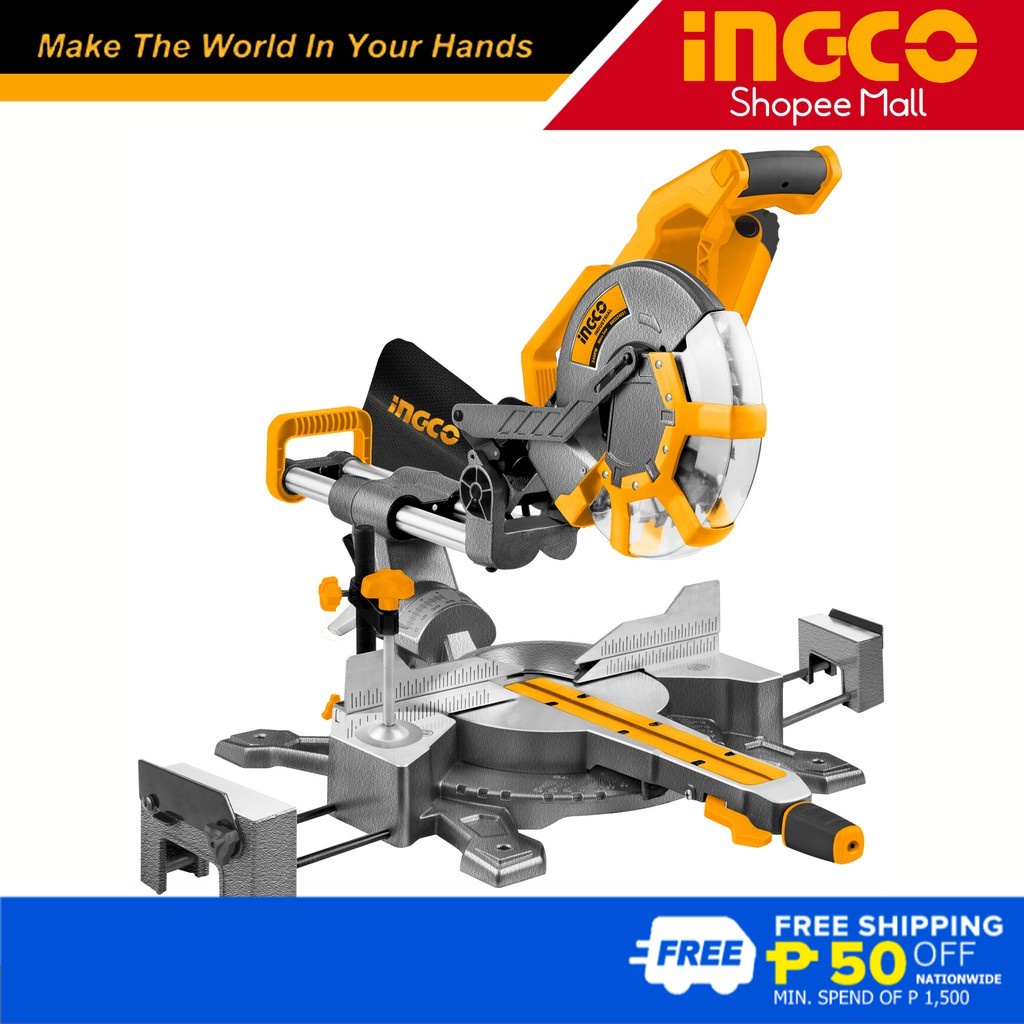 Ingco BM2S24001 Industrial Electric Miter Saw / Mitre Saw 2400W 12