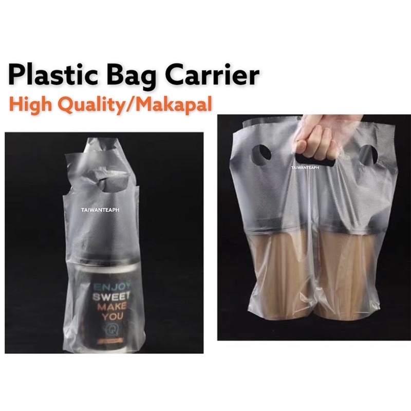 Take Out Plastic Bag for Milktea 100pcs Shopee Philippines
