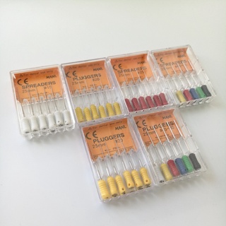 【Ready Stock】Dental MANI Stainless Steel Spreaders Hand Use files 21mm/25mm Endodontic Instrument #7