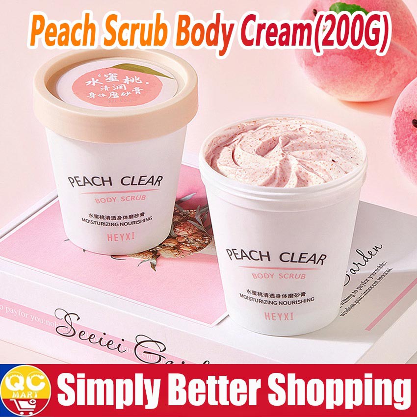 Sweet Peach Body Scrub Brighten Skin Gentle Exfoliating Scrub Deep Cleansing Cutin Soft Smooth Skin