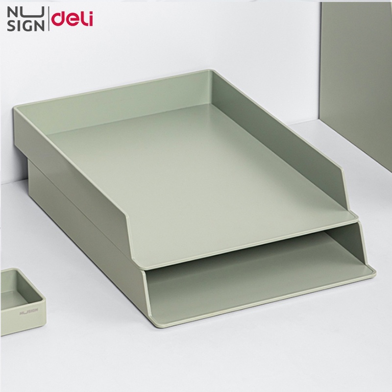 Nusign by Deli File Tray 2 Layers Organizer Magazine Paper Notebook ...
