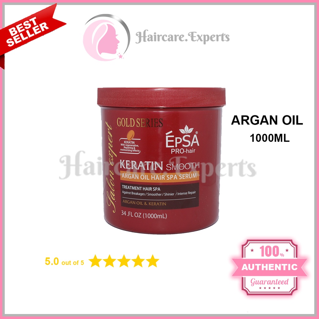 Epsa PRO-Hair Gold Series Keratin Smooth Argan Oil Hair Spa Treatment by   | Shopee Philippines