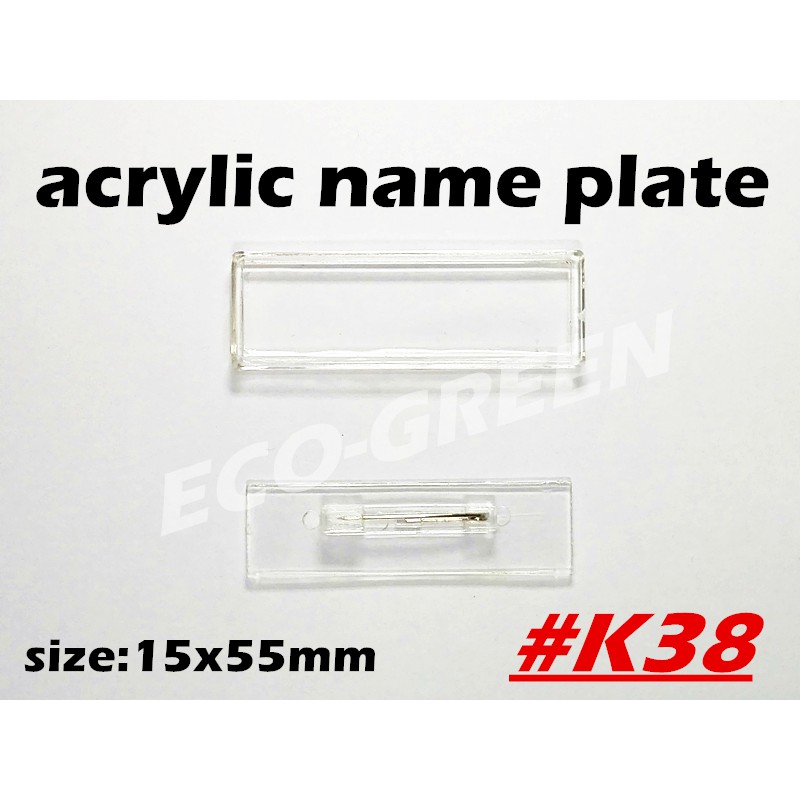 Acrylic Name Plate Blank Insert Picture Diy Name Plate Shopee