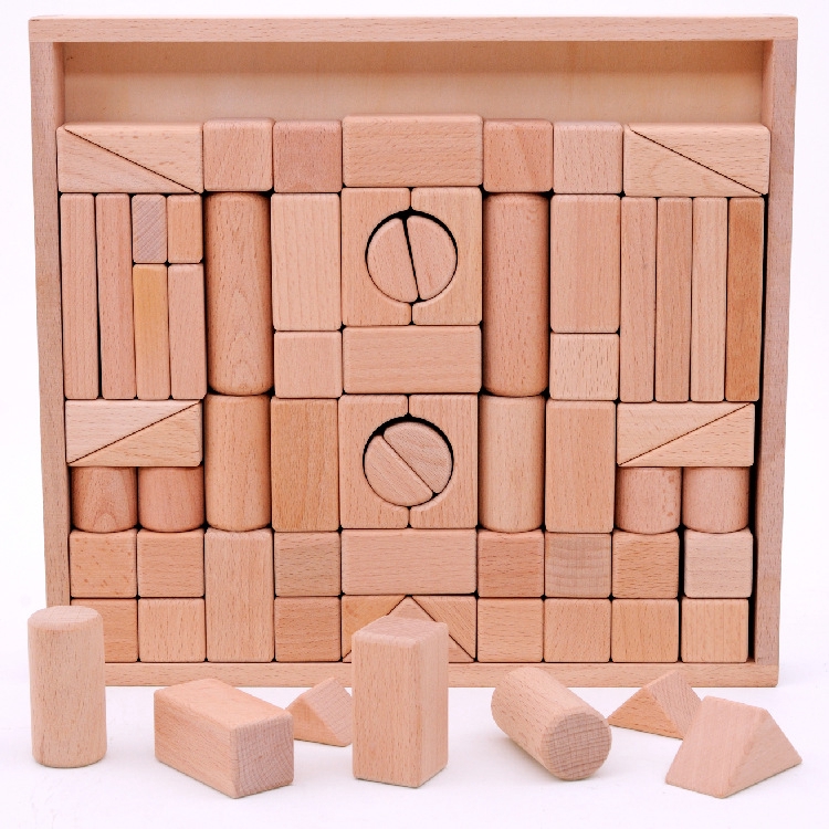 solid wood building blocks