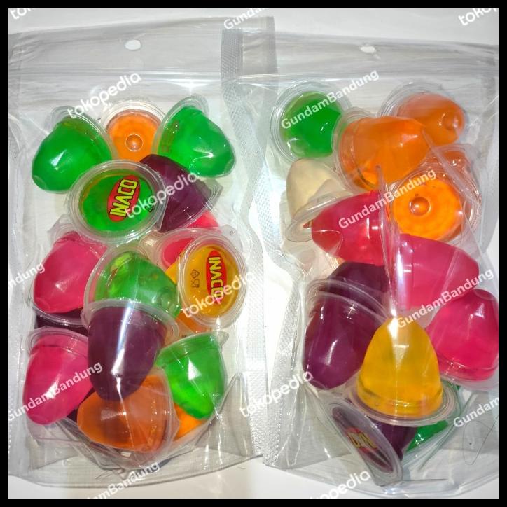 300 Grams Inaco Jelly Kiloan Mix Taste Konnyaku Nata De Coco Pouch ...