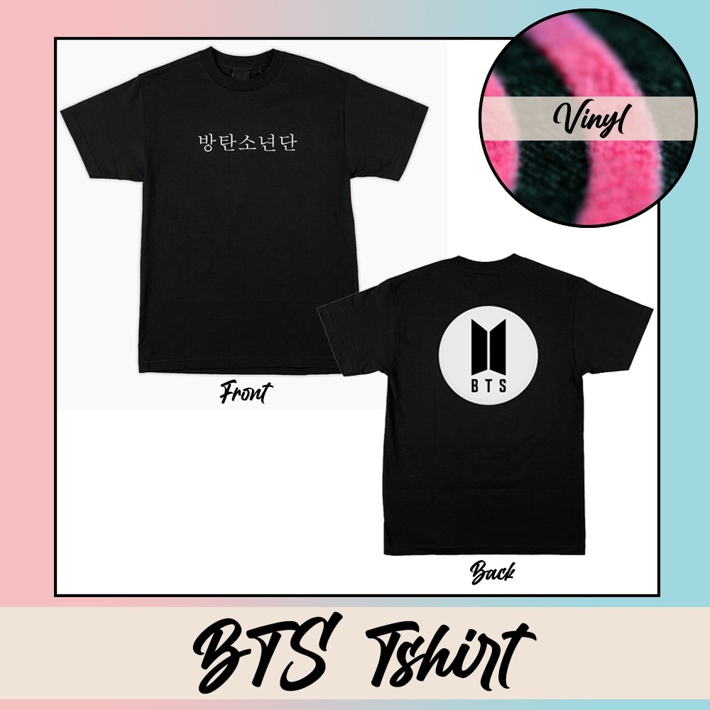 BTS Tshirt (Vinyl Print) | Shopee Philippines