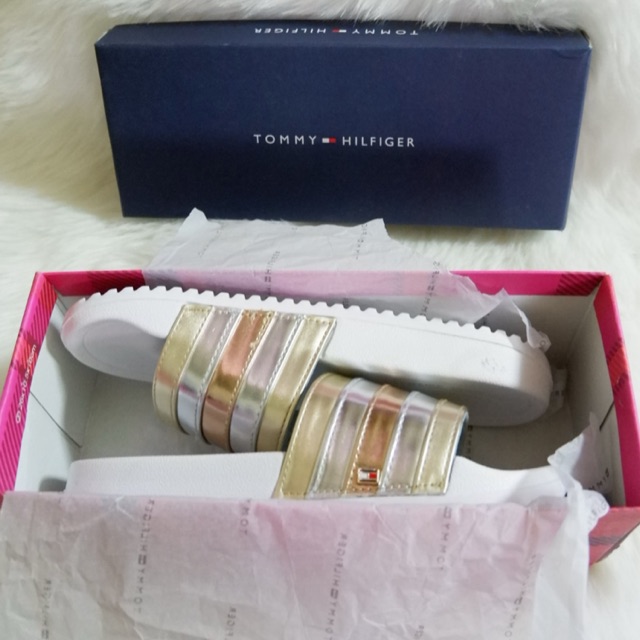 rainbow slides tommy hilfiger