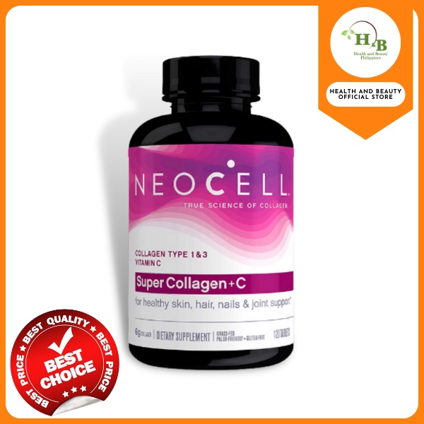 AUTHENTIC Neocell Super Collagen + C (120 Tablets) Shopee Philippines