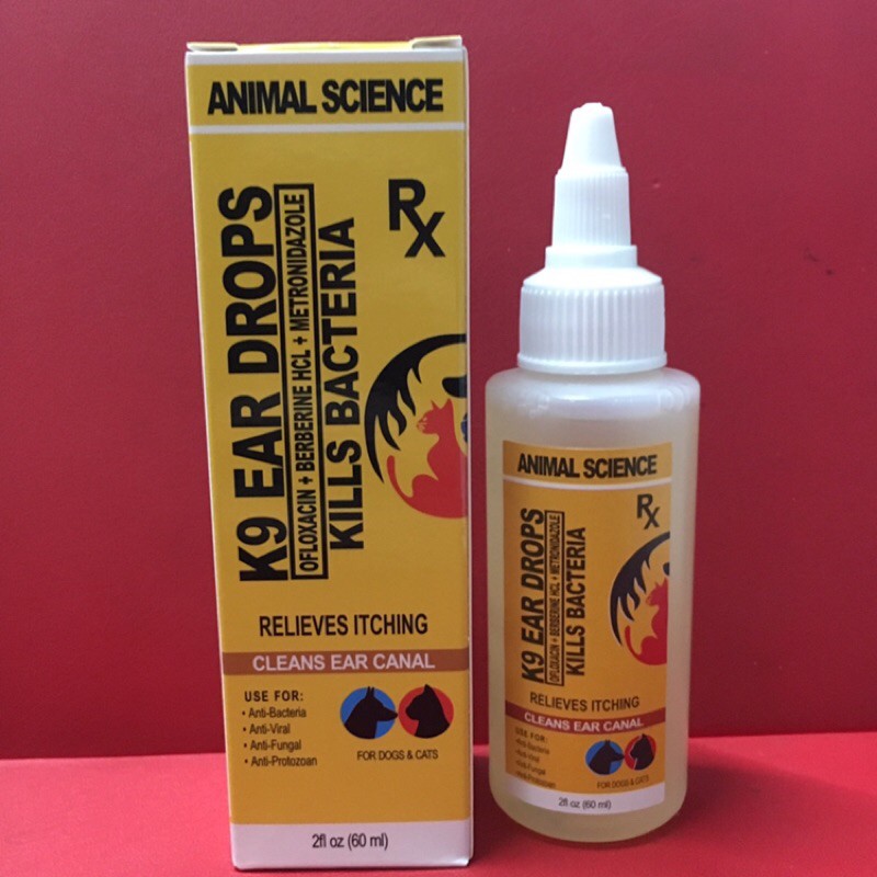 Animal Science K9 Ear Drops for Dogs & Cats (60ml) Shopee Philippines