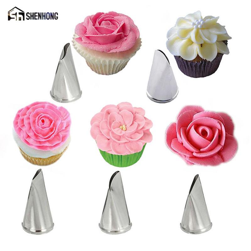 #1M//2D//F Rose Flower Cream Icing Piping Nozzle Pastry Tips Baking Cake DecorTool