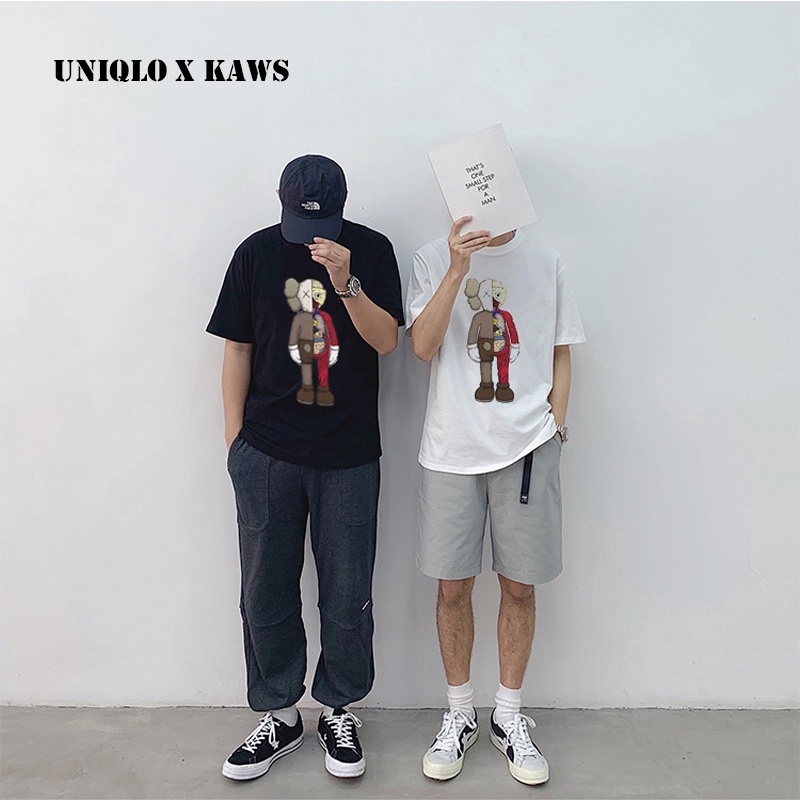 Fashion Summer Kaws X Uniqlo Cotton T Shirt Unisex His And Hers Clothes Couple Clothing Shopee Philippines